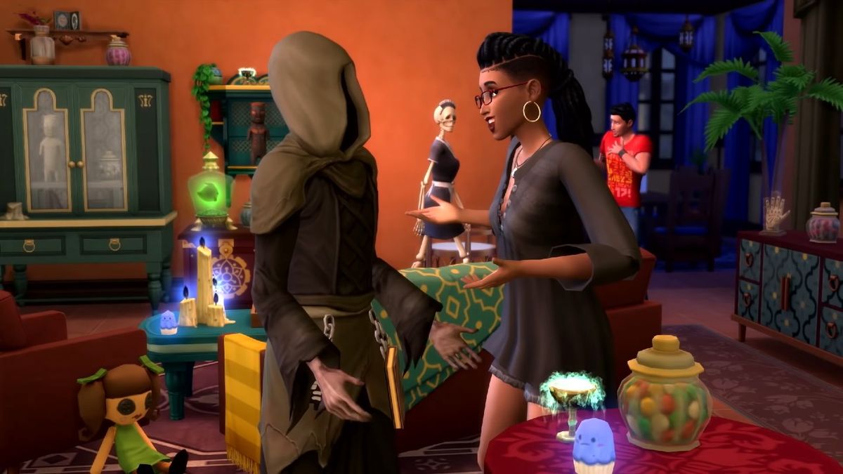 sims 4 spooky party lot