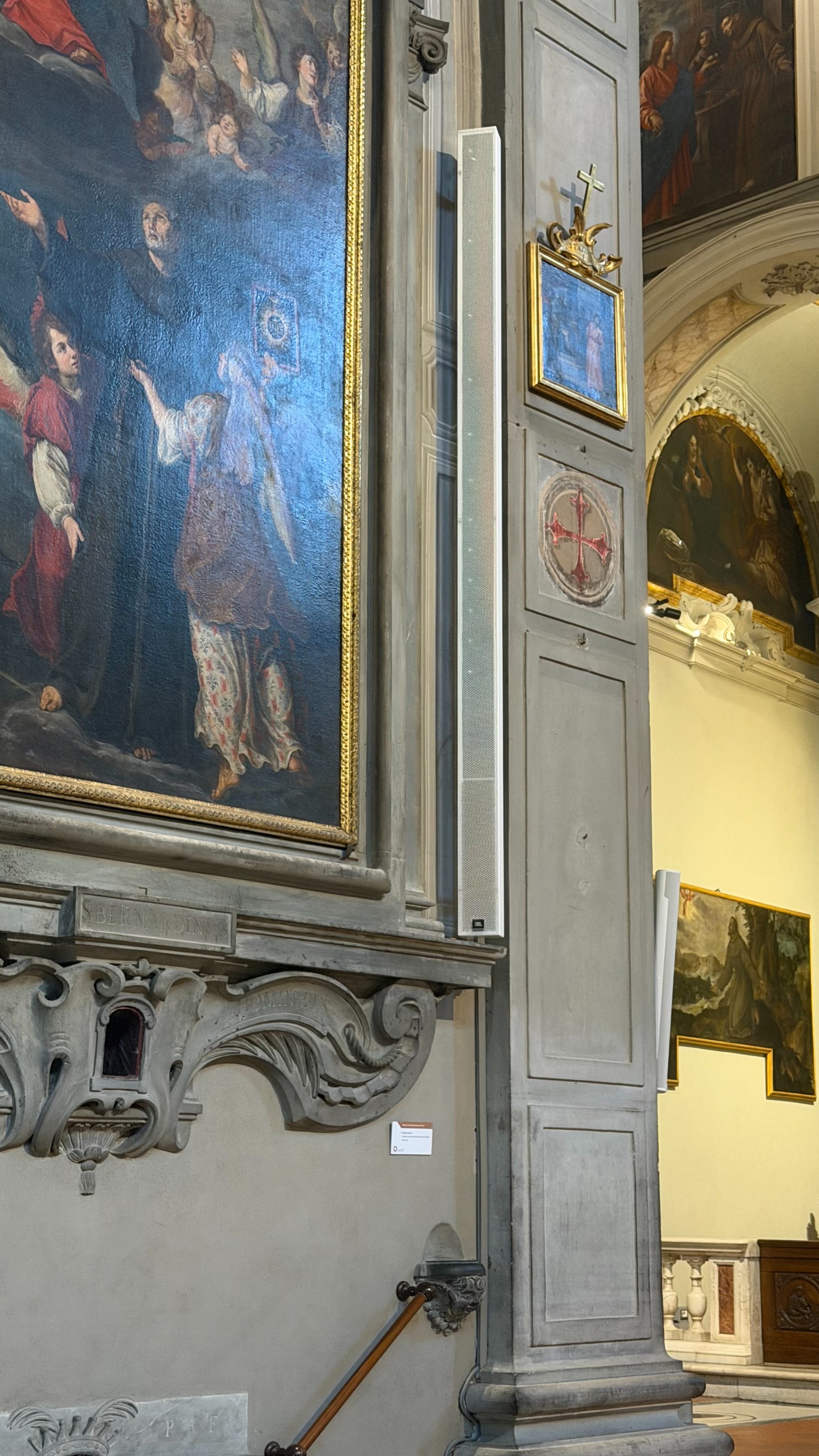 The Church of Ognissanti with JBL Professional speakers.