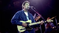 American Country musician Vince Gill performs onstage at Summerfest, Milwaukee, Wisconsin, July 10, 1995. 