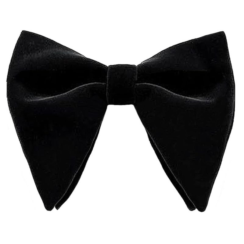 black velvet bow tie