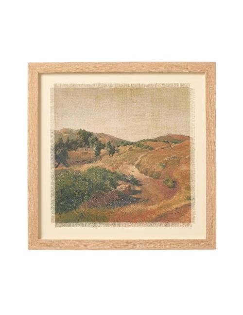 Framed Tapestry Landscape