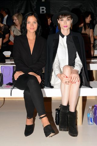 Leigh Lezark and Coco Rocha at Noon by Noor SS15, New York Fashion Week