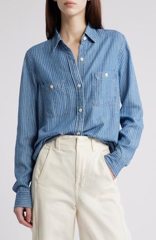 Chambray Button-Up Shirt