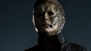 close up of michael myers in halloween kills