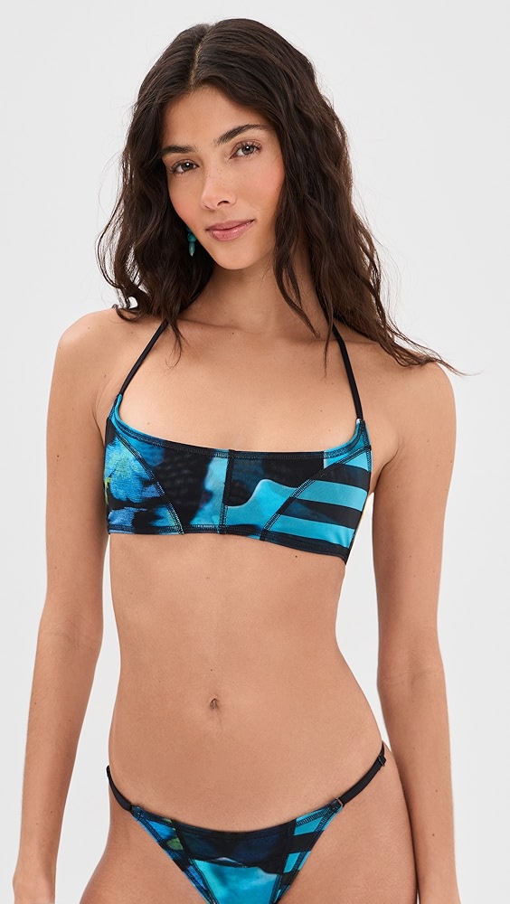 Staud Laird Mesh Bikini Top