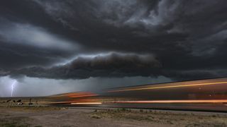 A storm in the desert
