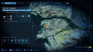 Halo Infinite campaign the tower collectibles map