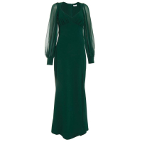 Green Chiffon Sleeve Maxi Dress, £89 ($125.99) | Quiz Clothing