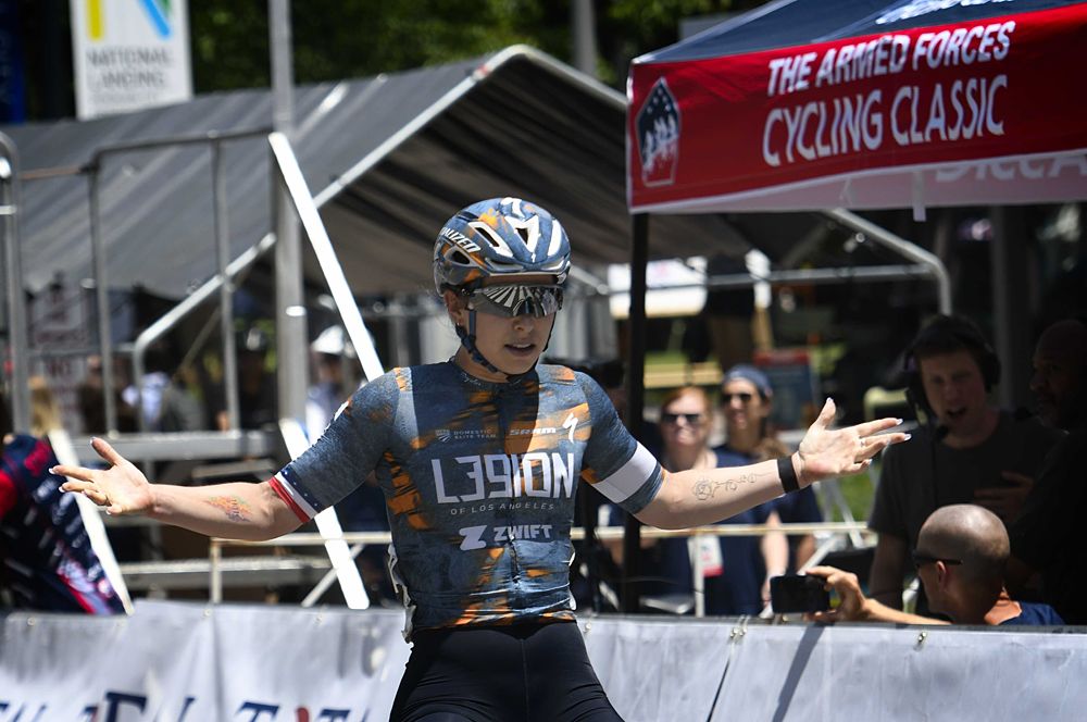 Kendall Ryan has twice swept both races at Armed Forces Cycling Classic