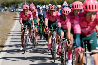 UBEDA SPAIN FEBRUARY 14 Lachlan David Morton of Australia and Team EF Education Easypost competes during the 1st Clsica Jan Paraso Interior 2022 a 1877km one day race from Baeza to Ubeda 727m ClsicaJan22 on February 14 2022 in Ubeda Spain Photo by Tim de WaeleGetty Images