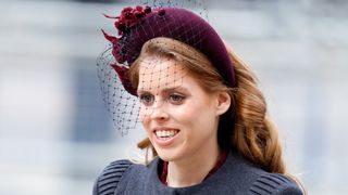 Princess Beatrice of York attends a Service of Thanksgiving for the life of Prince Philip, Duke of Edinburgh at Westminster Abbey on March 29, 2022