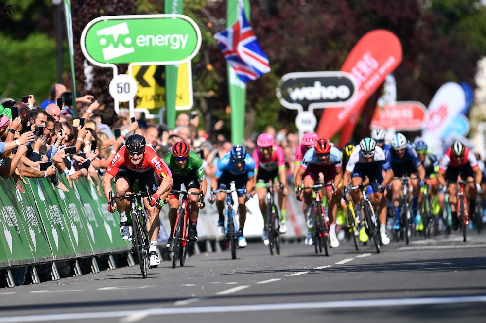 Andre Greipel powers to the stage 4 win in Britain