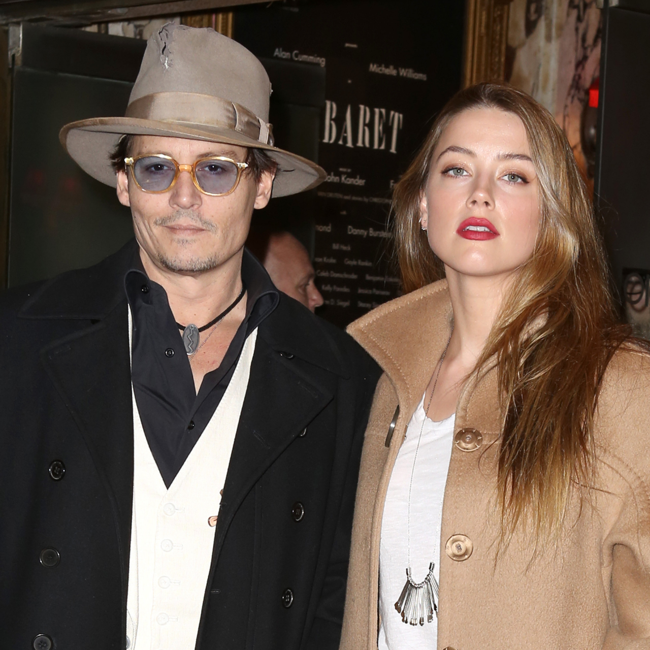 Johnny Depp and Amber Heard attend opening night of Broadway's Cabaret 2014