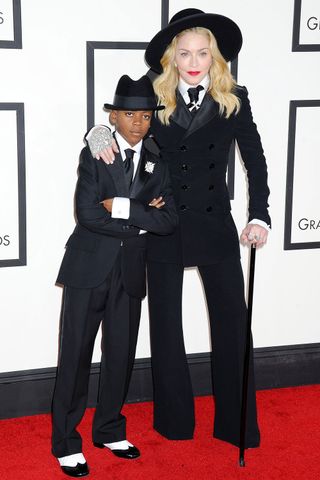 Madonna And David Banda At The Grammys 2014