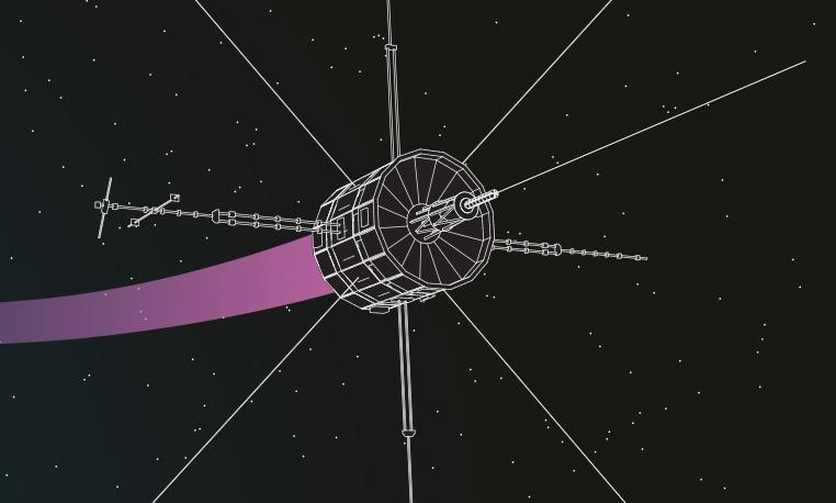  ISEE-3 Spacecraft Lunar Flyby 2