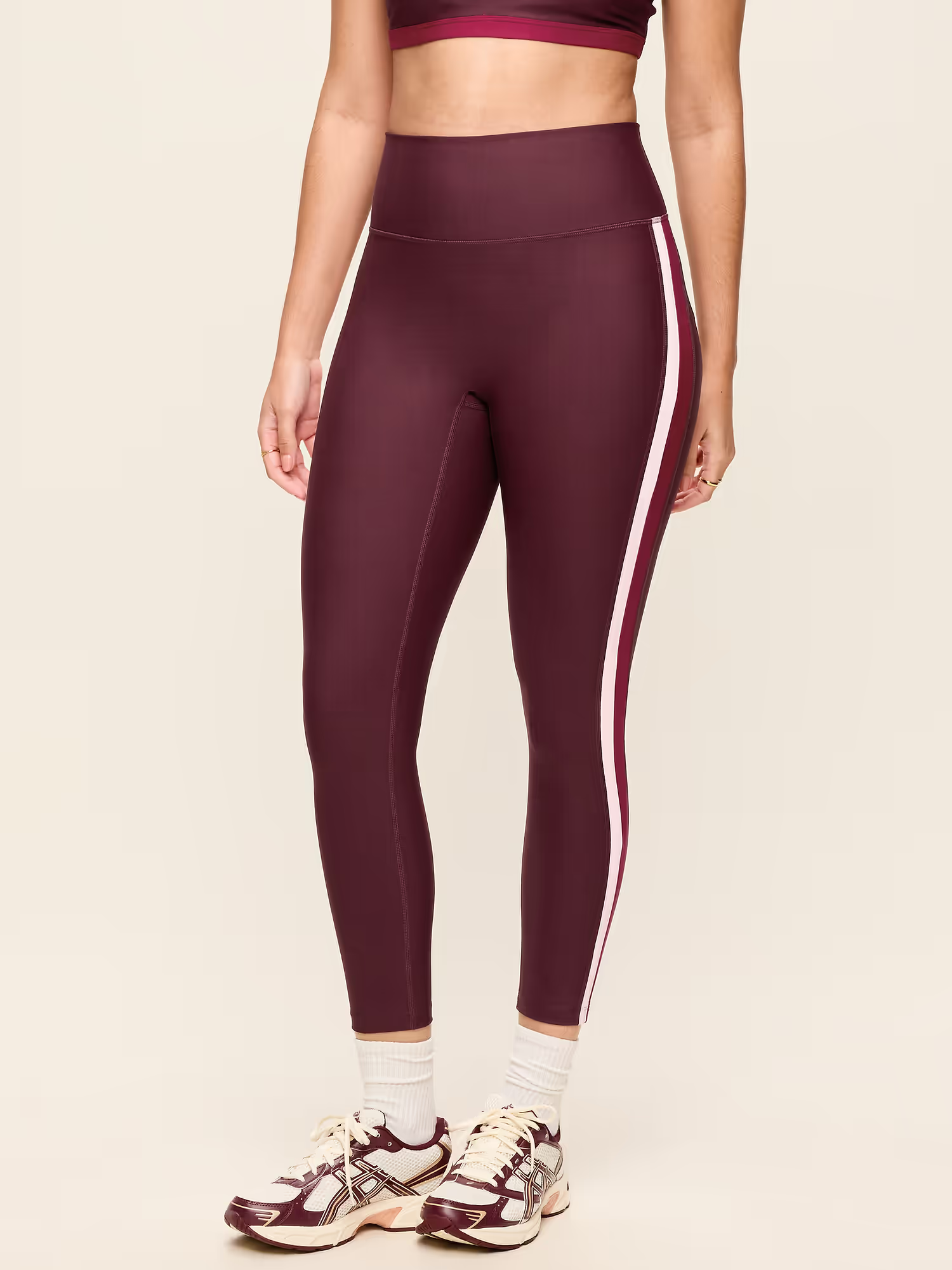 Old Navy, High-Waisted Powersoft Boundless 7/8 Leggings – No Front Seam