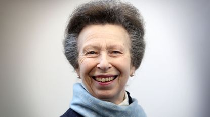 Princess Anne smiling as she attends the opening of the Reaseheath Equestrian College on January 30, 2024
