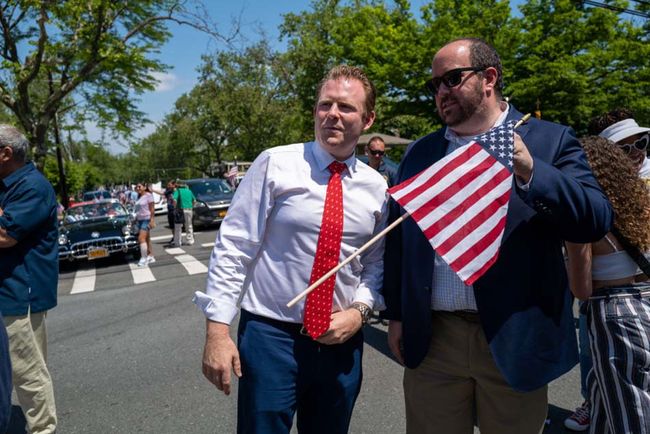 Andrew Giuliani at 2022 Staten Island Memorial Day parade