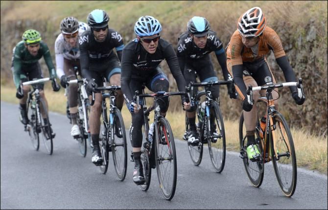 A seven-man lead group formed in the finale of stage 3 and would stay away through to the finish.