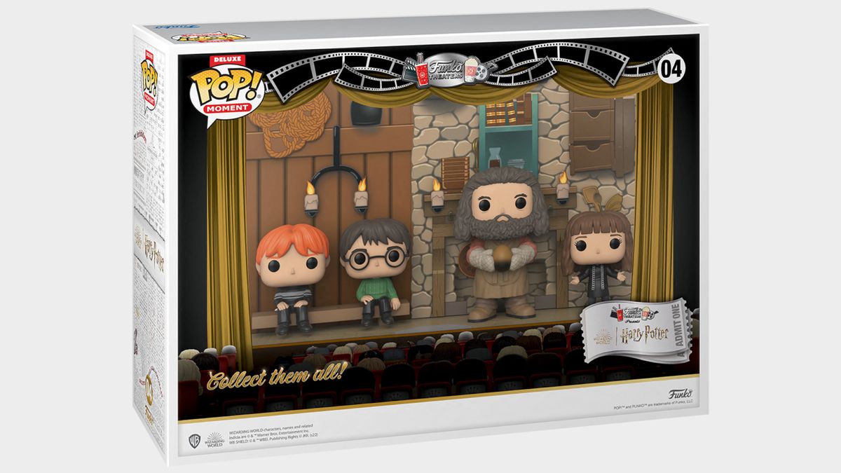 Funko Deluxe Pop! Moment: Harry Potter - Hagrid's Hut box back on a plain background