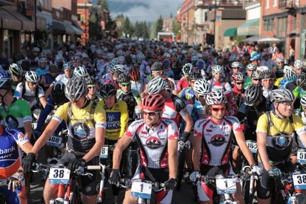The KONA and Rocky Mountain Teams get their game faces on before stage two.