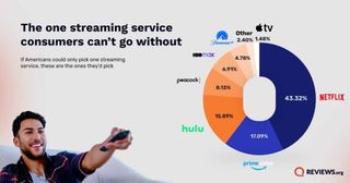 Americans' top streaming service chart