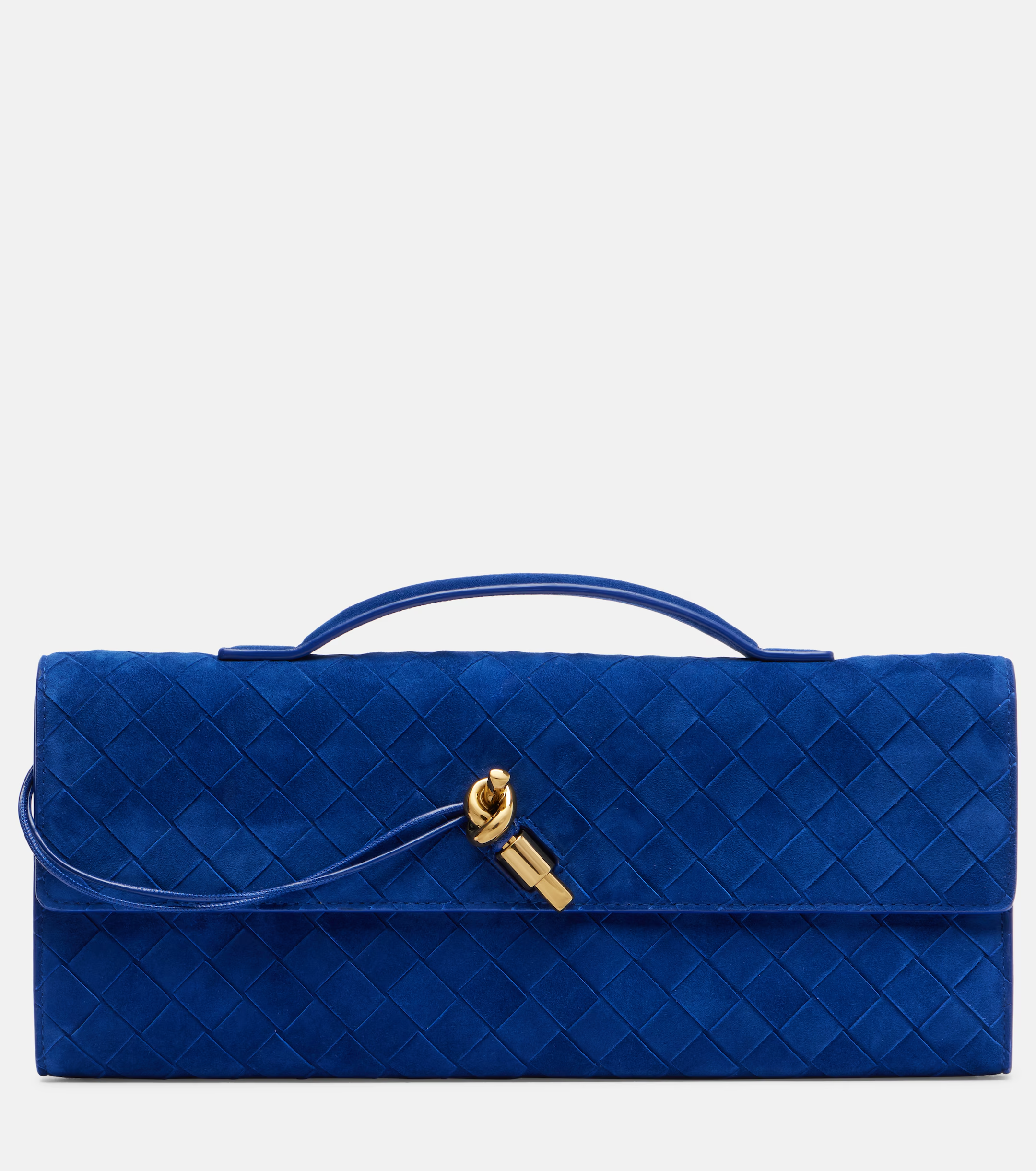 Bottega Veneta, Intrecciato Suede Clutch