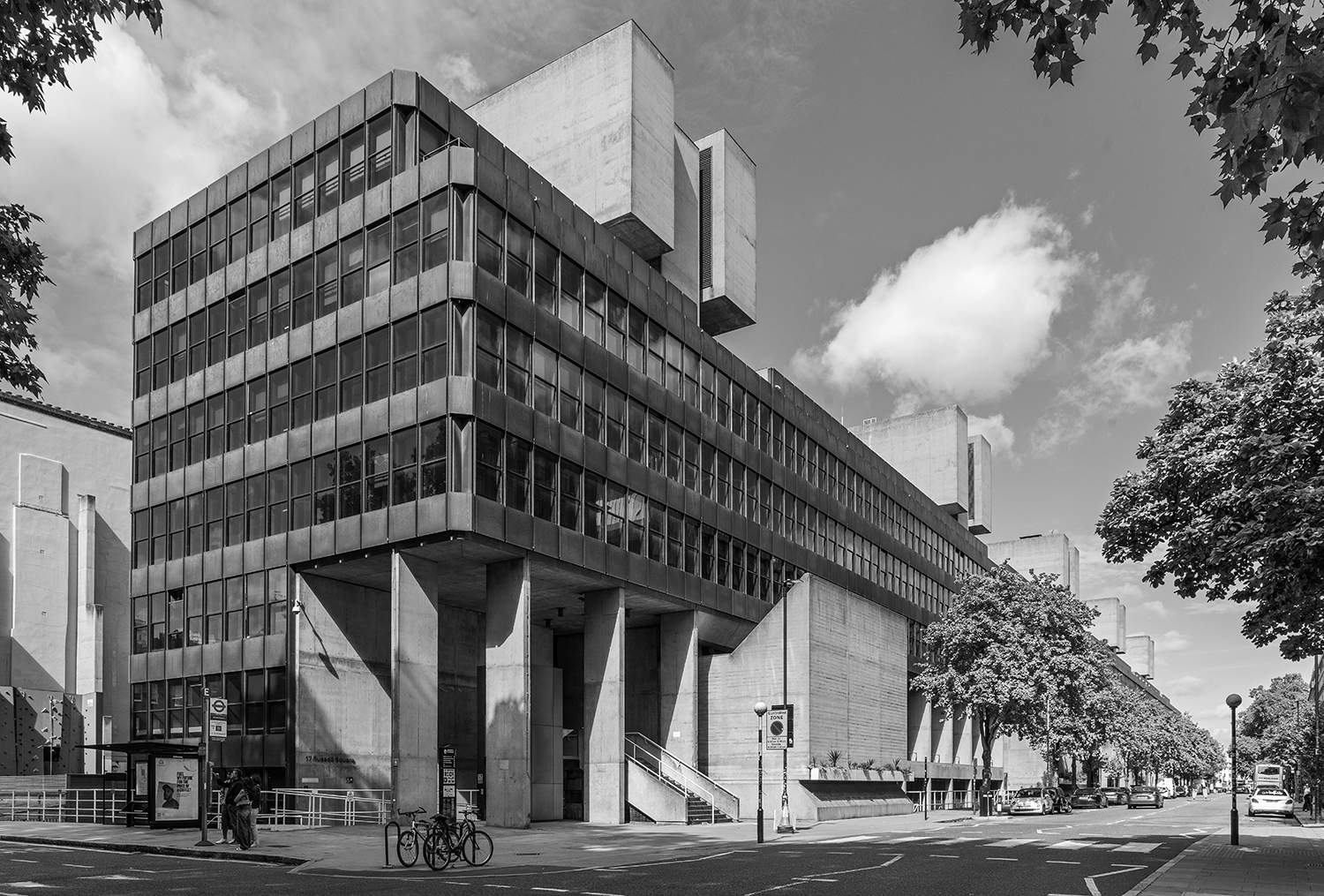 Institute of Education by Denys Lasdun &amp;amp; Partners, 1976, from Brutalist London