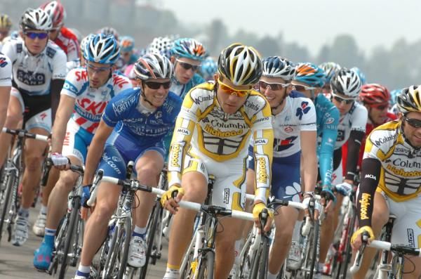 Maxime Monfort at the front for HTC in last year's race.