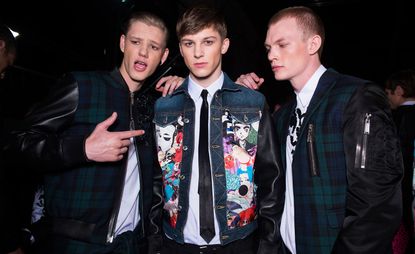 Models wearing clothing by Dsquared2