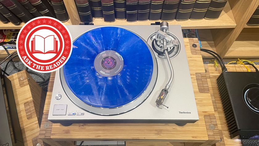 Ask the Reader logo with Technics Turntable