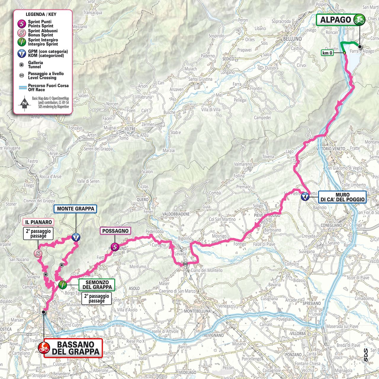 2024 Giro d'Italia maps and profiles
