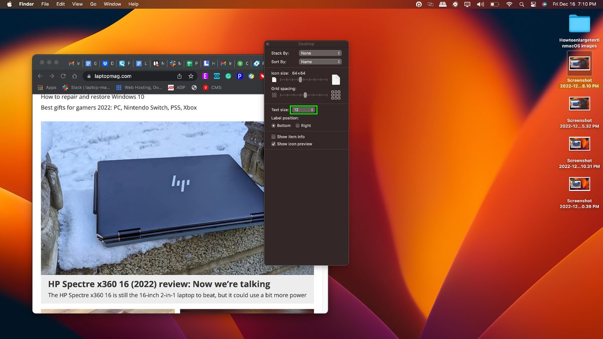 How to increase the text size on your MacBook | Laptop Mag