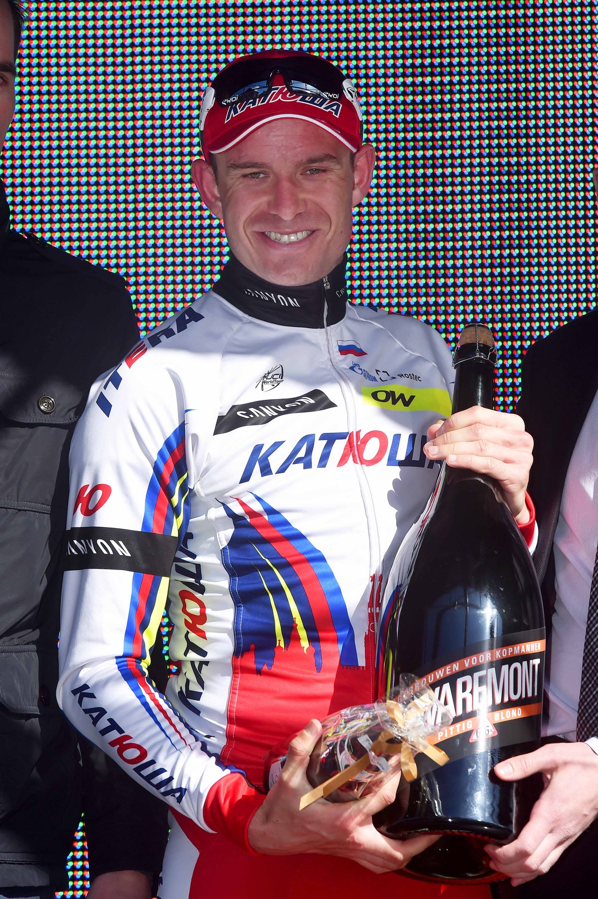 Alexander Kristoff (Katusha) with his prize