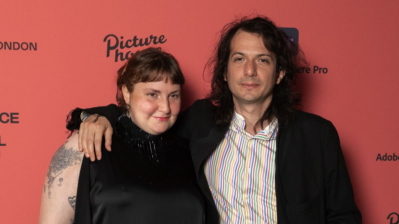 Lena Dunham and Luis Felber.