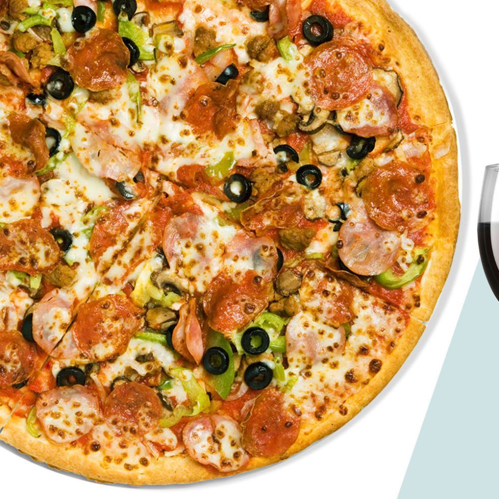 Stemware, Glass, Drinkware, Wine glass, Barware, Food, Drink, Cuisine, Pizza, Ingredient,