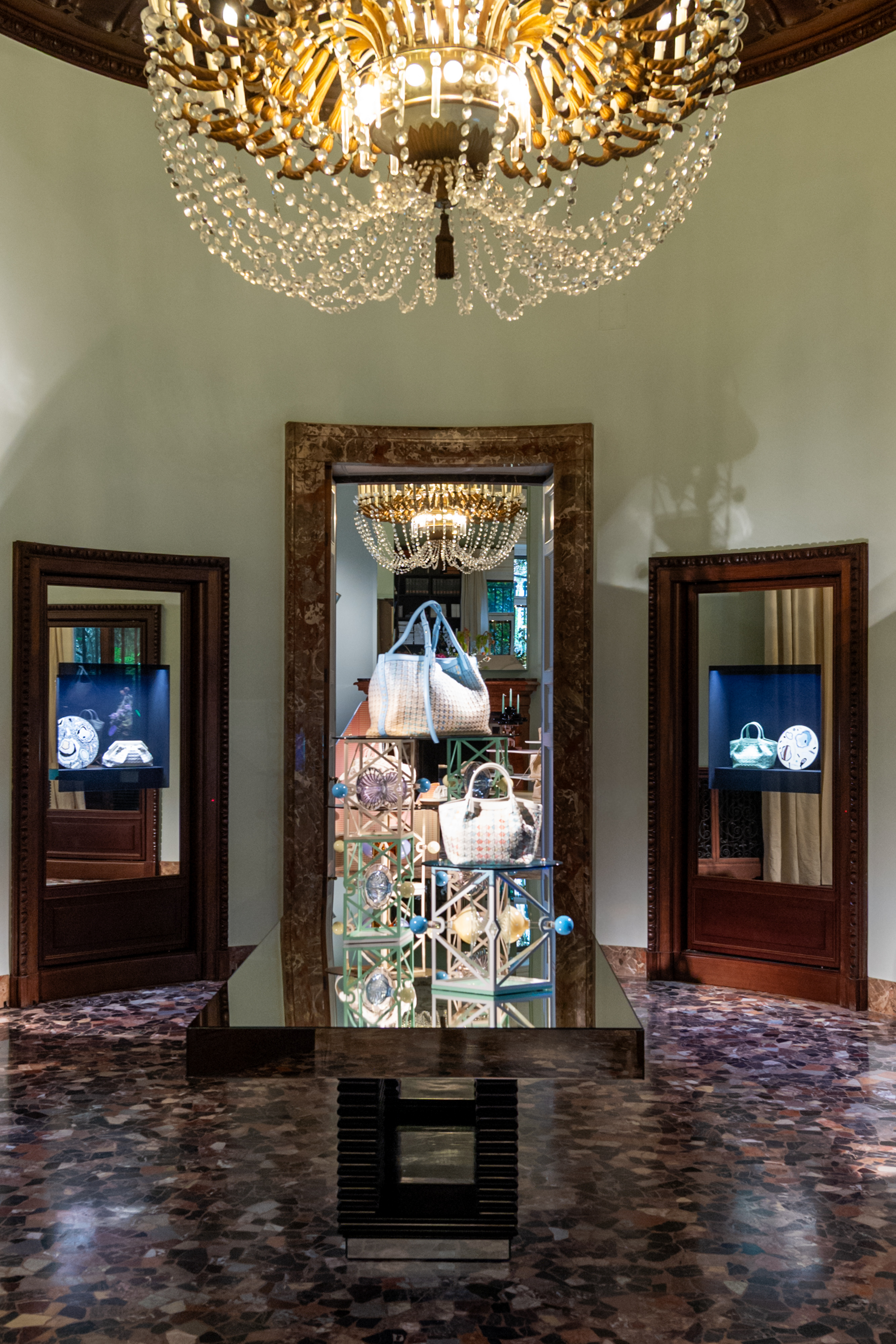 At Villa Mozart, a presentation designed by Bethan Laura Wood for Serapian