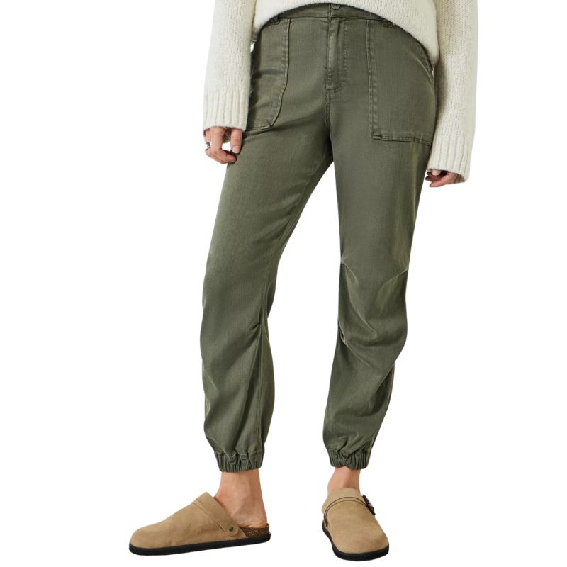 Kalhoty Hush Riley Washed Cargo, Khaki