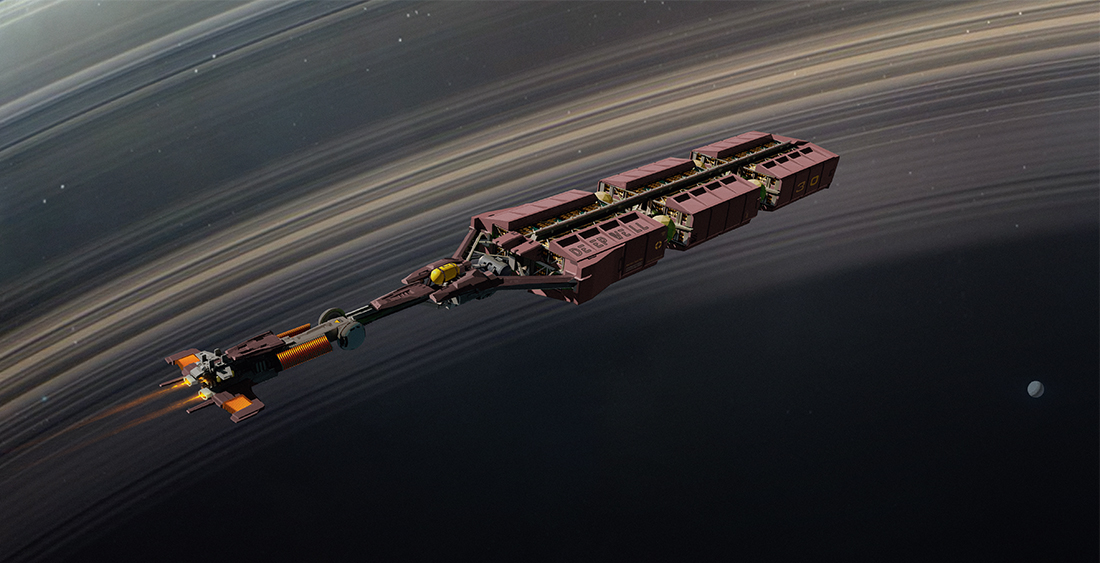 Concept artist Mark Zhang explains how he contrasts intricate mechanical design with a vast cosmic backdrop.