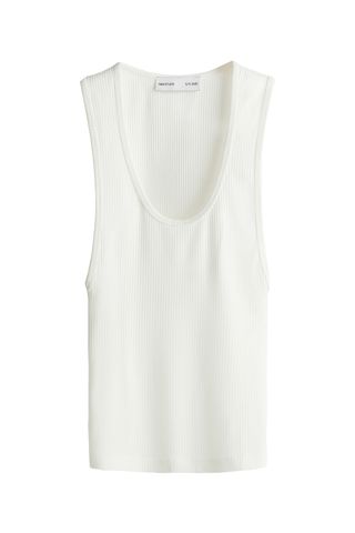 Ribbed Viscose Tank Top