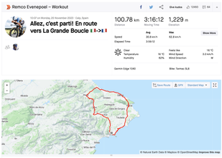 Remco Evenepoel's Strava ride hints at 2024 Tour de France start