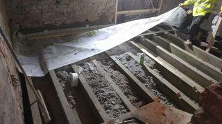 Installing insulation when retrofitting a home