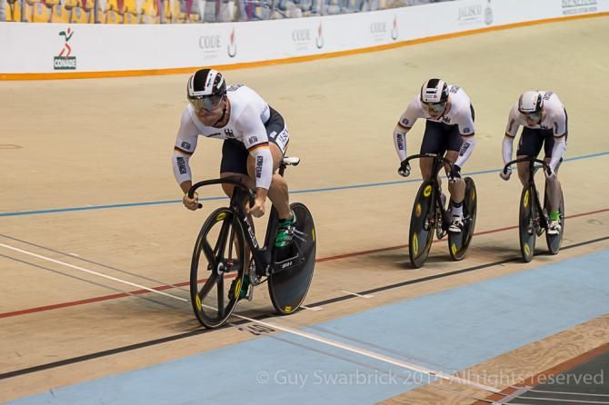 Germany in action in the men's sprint