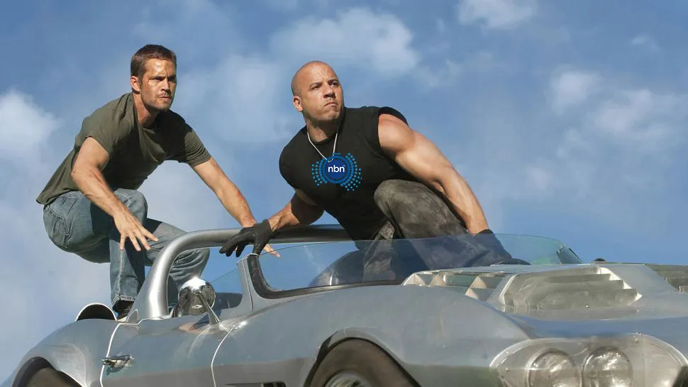 Fast and Furious still image with NBN logo