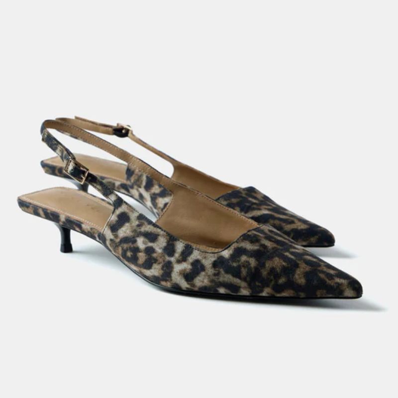 Mint Velvet leopard print heels