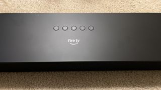 Amazon Fire TV Soundbar Plus top surface control buttons