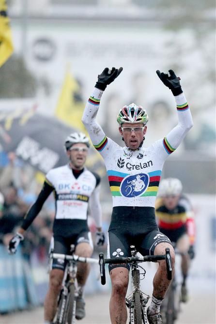 World champion Sven Nys (Crelan-KDL) wins the GP Hasselt for the fourth time in his illustrious career