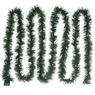 light up green tinsel