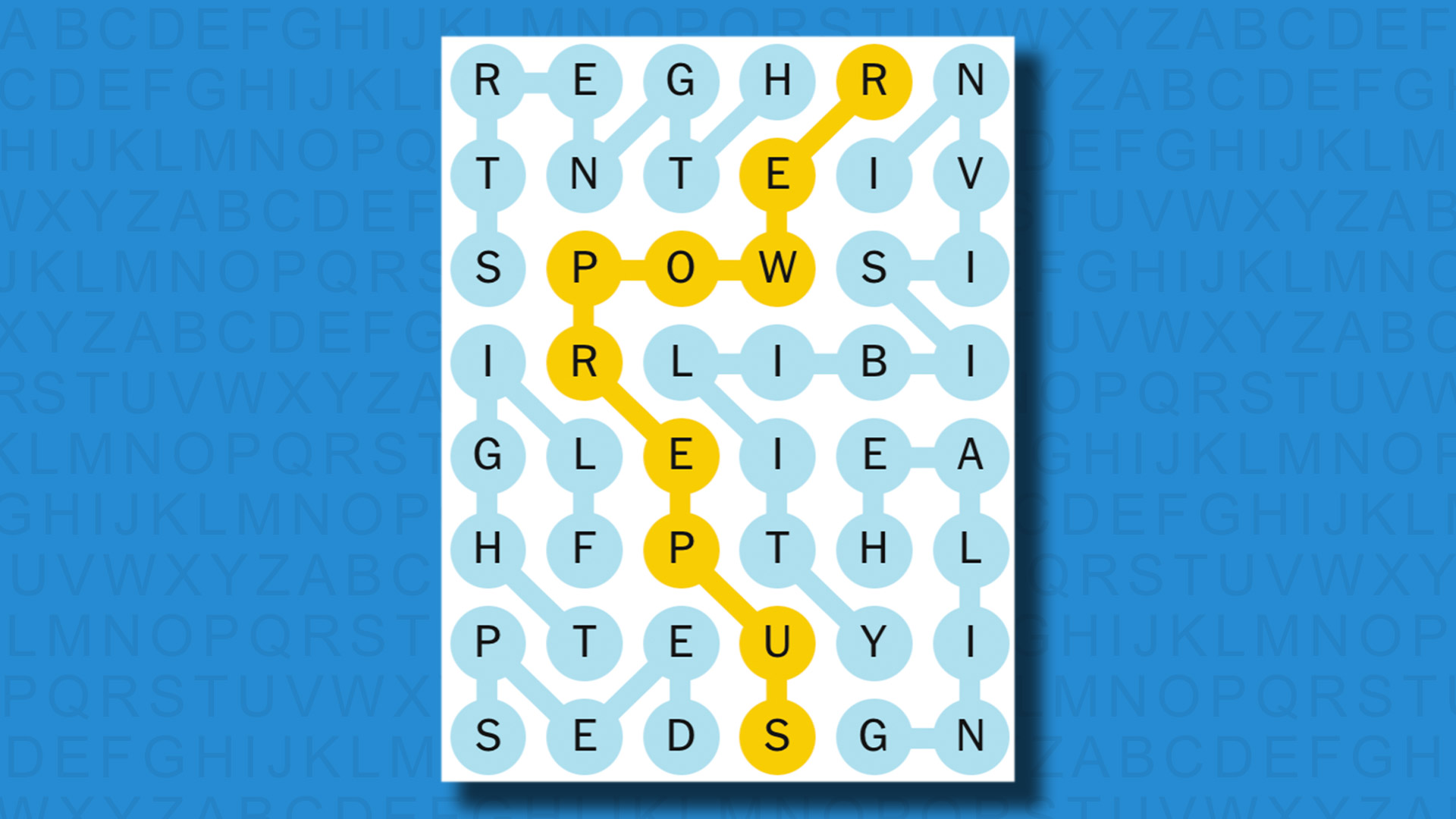 NYT Strands answers for game 490 on a blue background