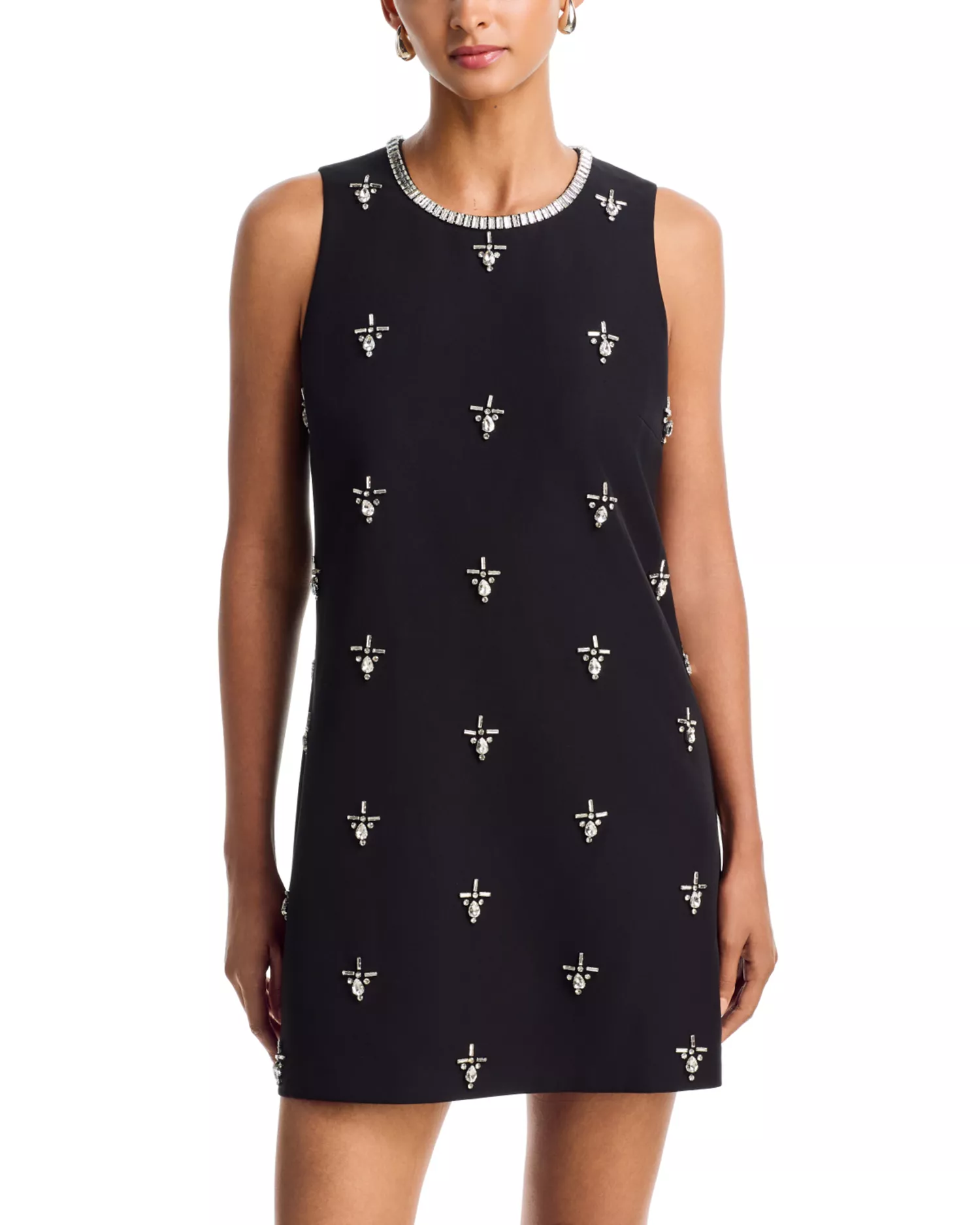 Crystal Embellished Mini Dress